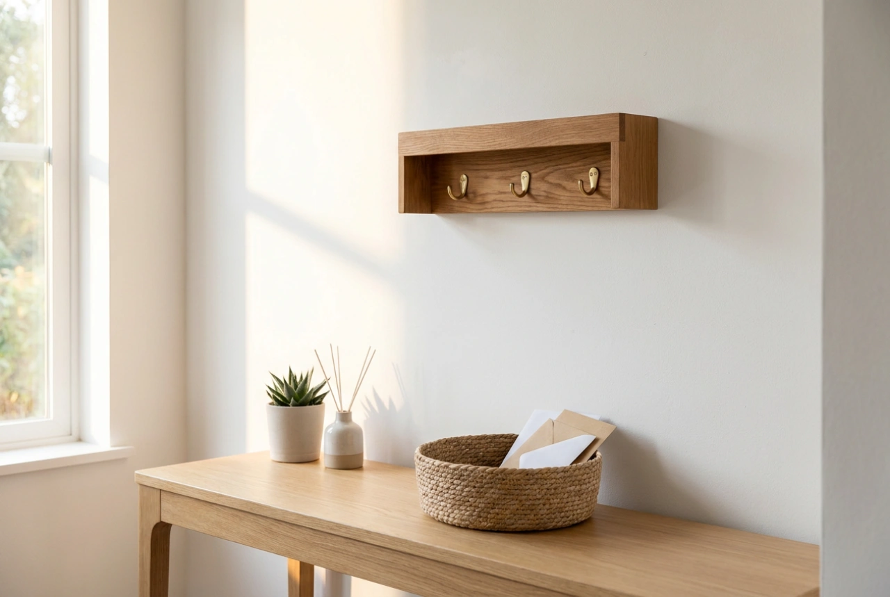 Cassette portachiavi in legno e organizzazione dell'ingresso