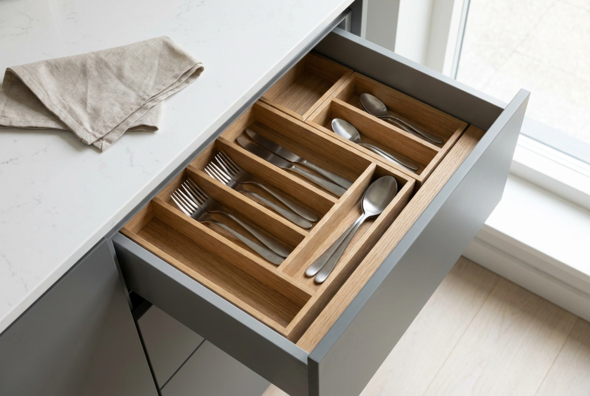 Organizzazione dei cassetti portaposate: tecniche e materiali per un riordino efficiente