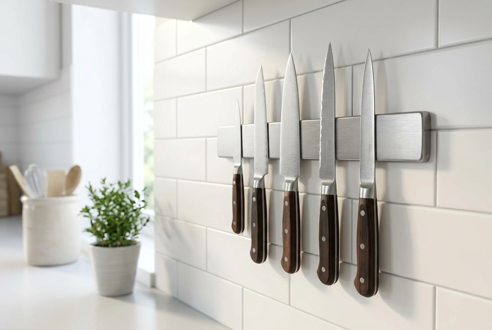 Come installare la barra magnetica per coltelli senza forare in sicurezza