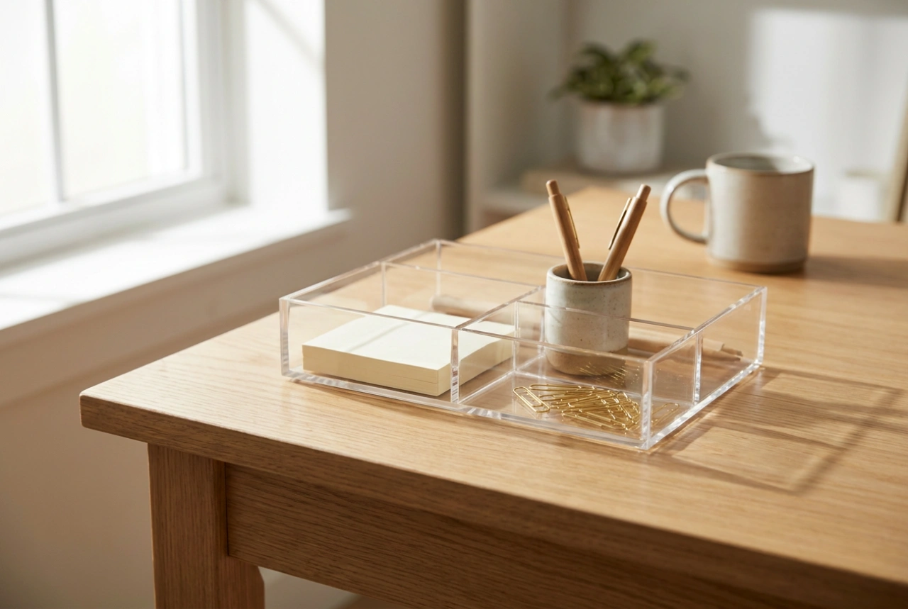 Come utilizzare un organizer a cassetti sulla scrivania senza creare disordine