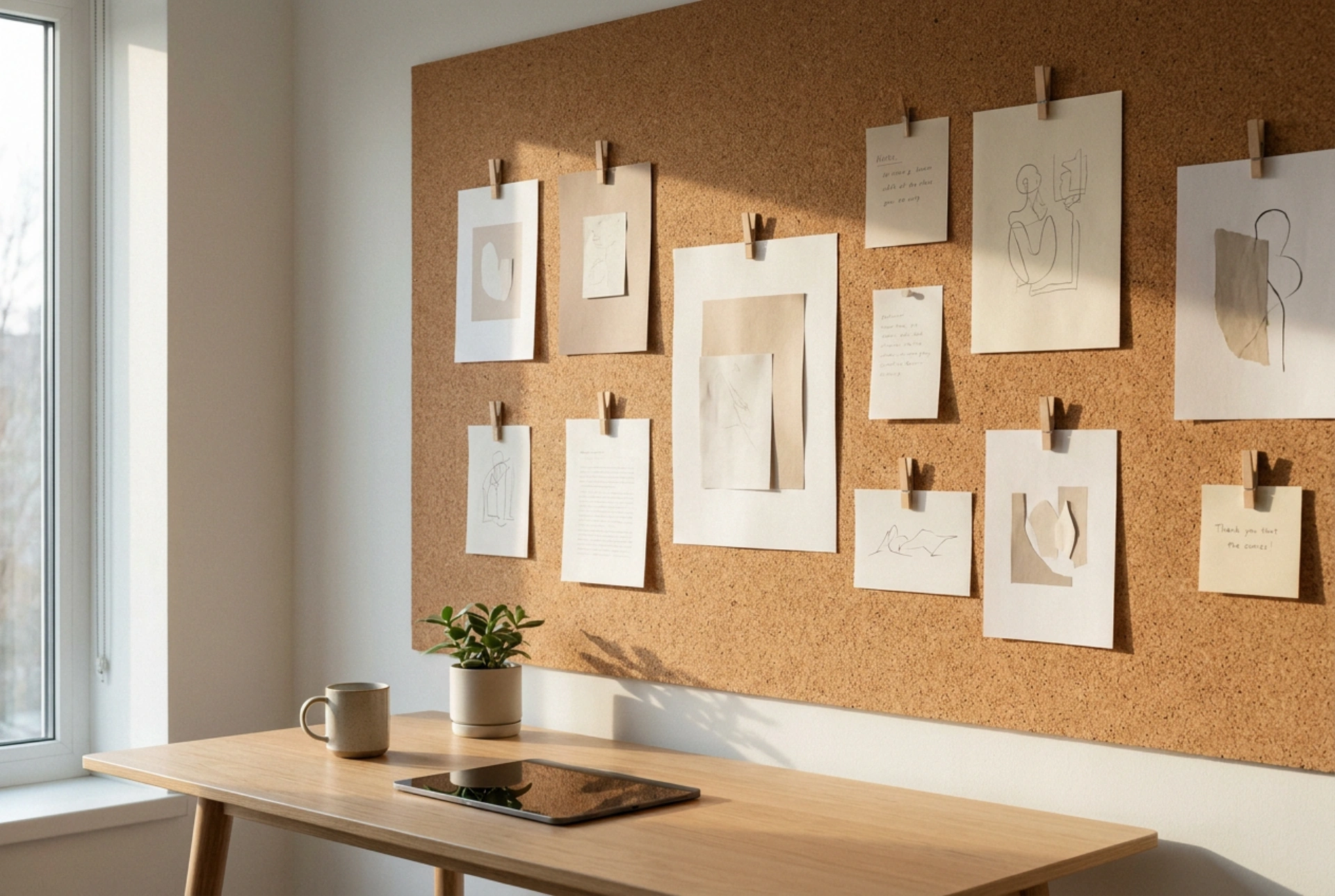 Come organizzare i disegni dei bambini sulla bacheca di sughero senza creare disordine