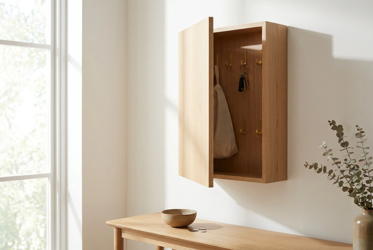 Armadietto portachiavi decorativo per organizzare l'ingresso