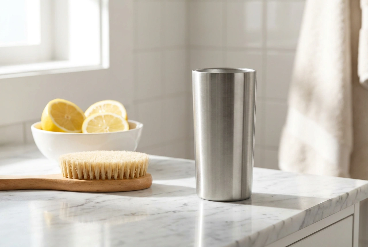 Come lavare la tazza termica con manico per eliminare ogni traccia di odore