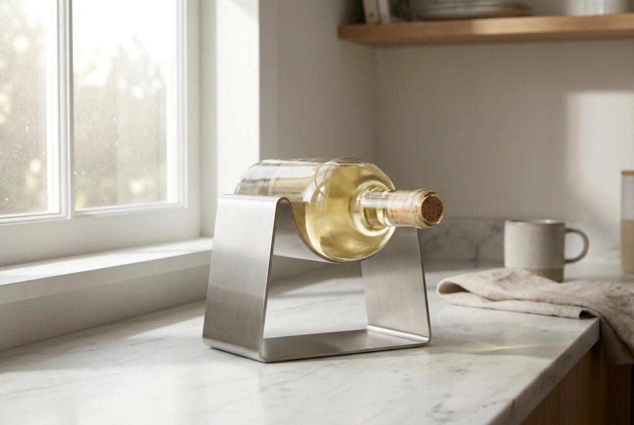 Portabottiglie singolo e conservazione stabile del vino in casa