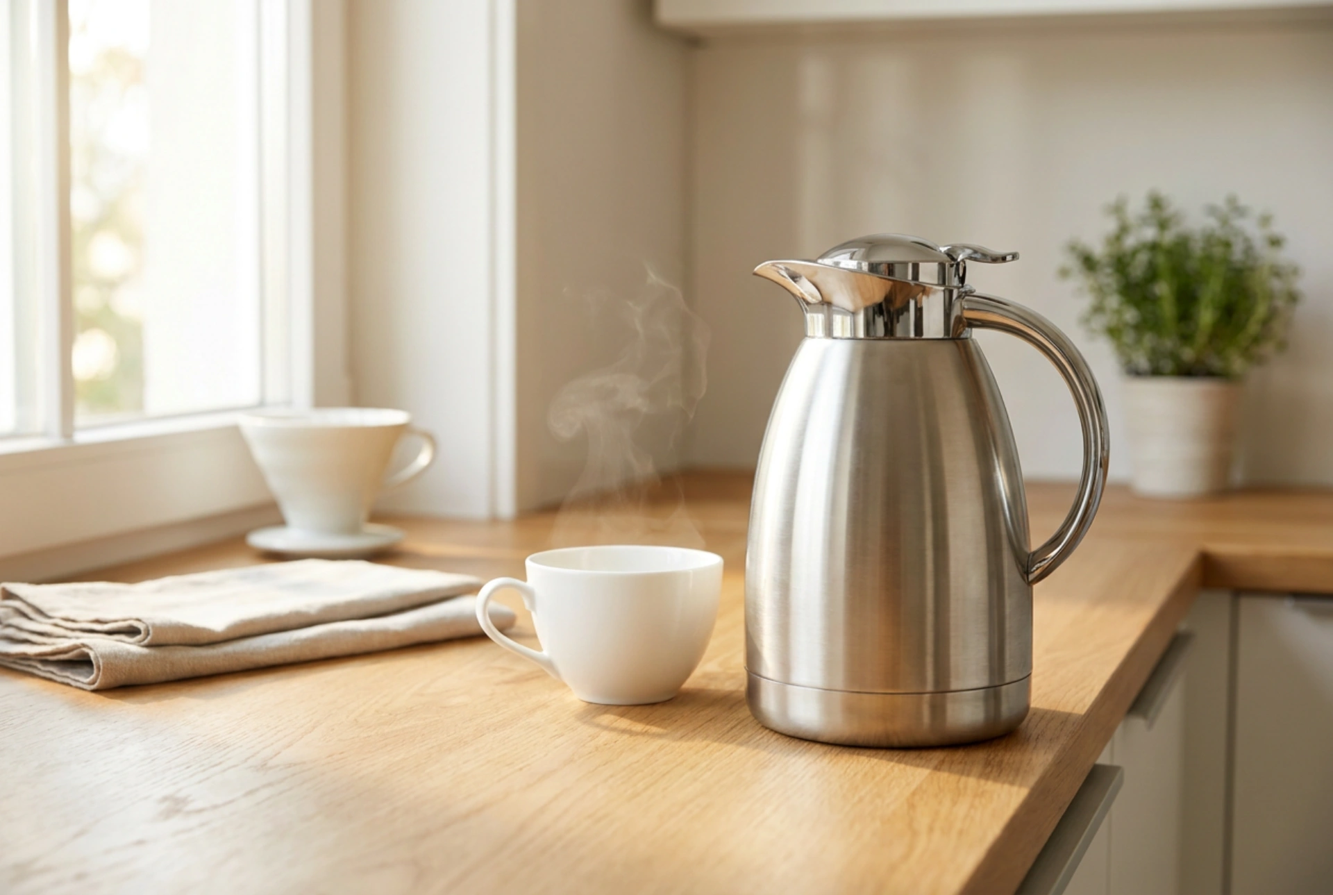 Il metodo collaudato per usare un grande thermos da caffè