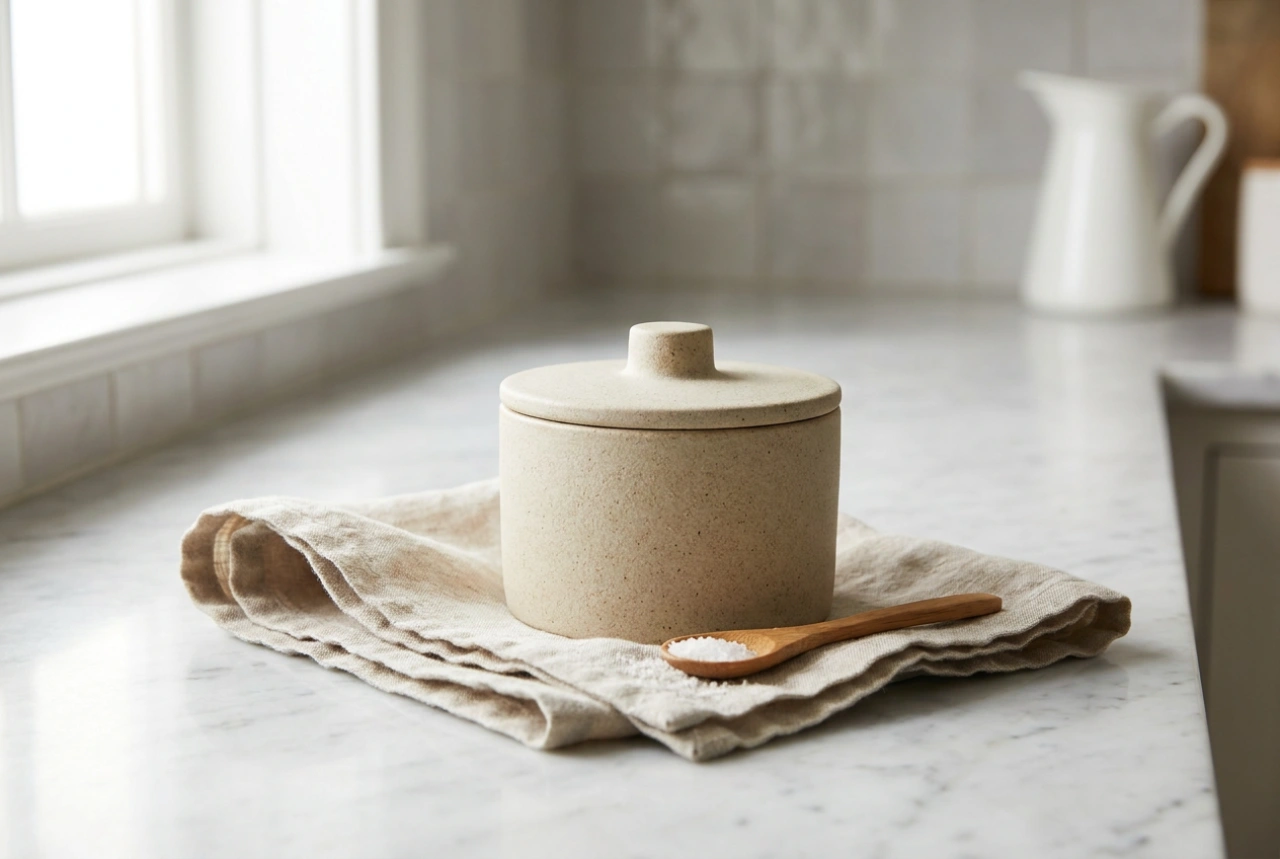 Come proteggere il sale dall'umidità nei contenitori di ceramica