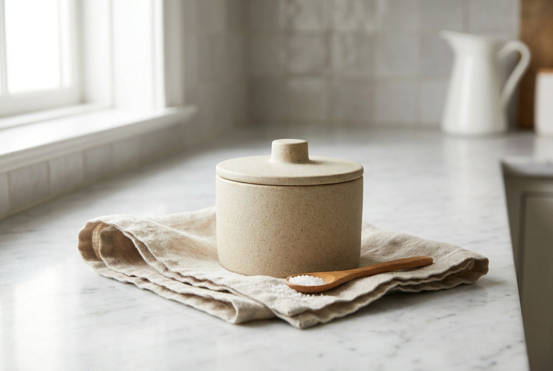 Come proteggere il sale dall'umidità nei contenitori di ceramica
