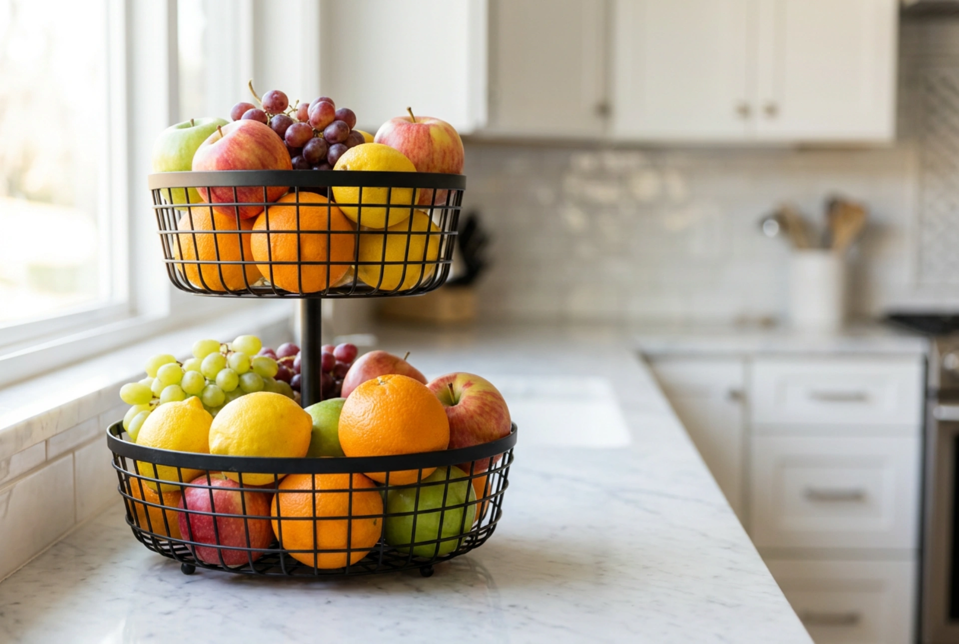 La disposizione corretta della frutta nel cesto a piani: regole di conservazione e chimica domestica