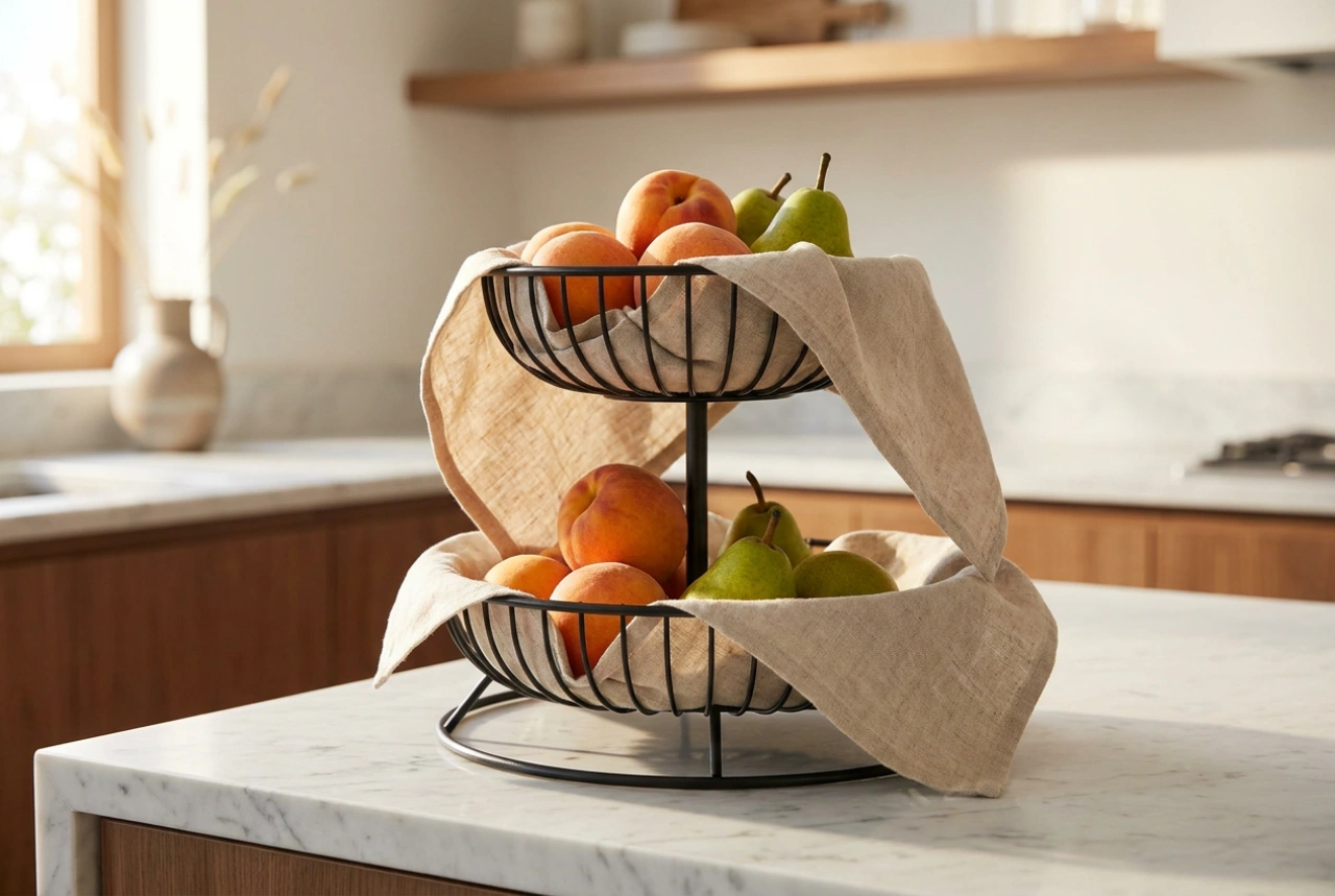 Come utilizzare un cesto di frutta a più livelli senza ammaccare i frutti delicati