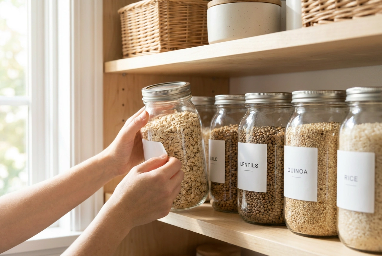 Come creare etichette per barattoli chiare e resistenti per organizzare la dispensa