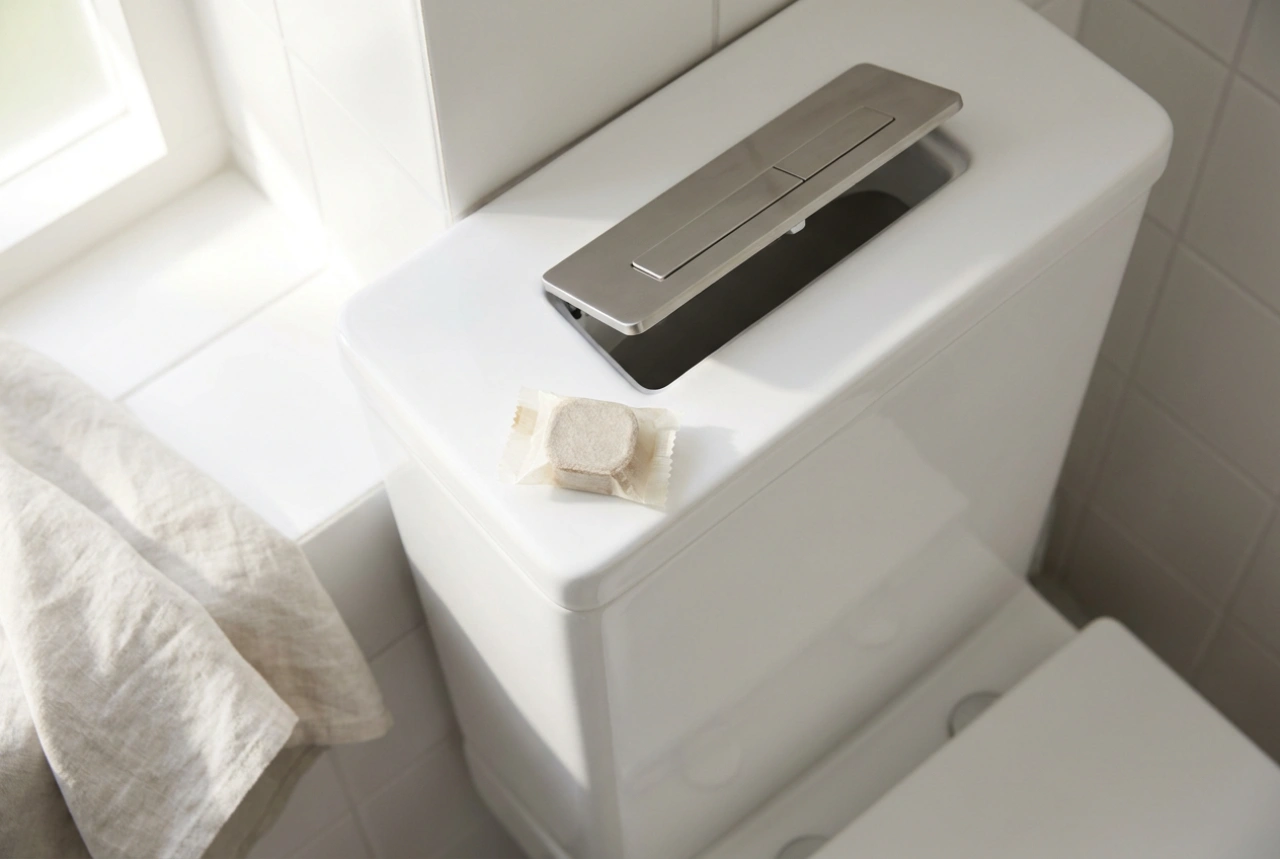 Come utilizzare la tavoletta nella cassetta di scarico a incasso senza accumuli