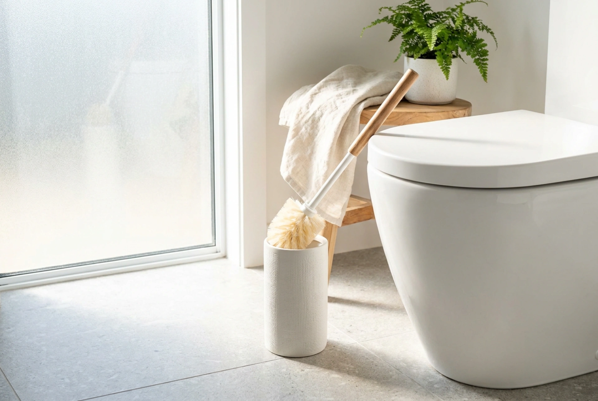 Come pulire lo scopino del water bianco per evitare che ingiallisca