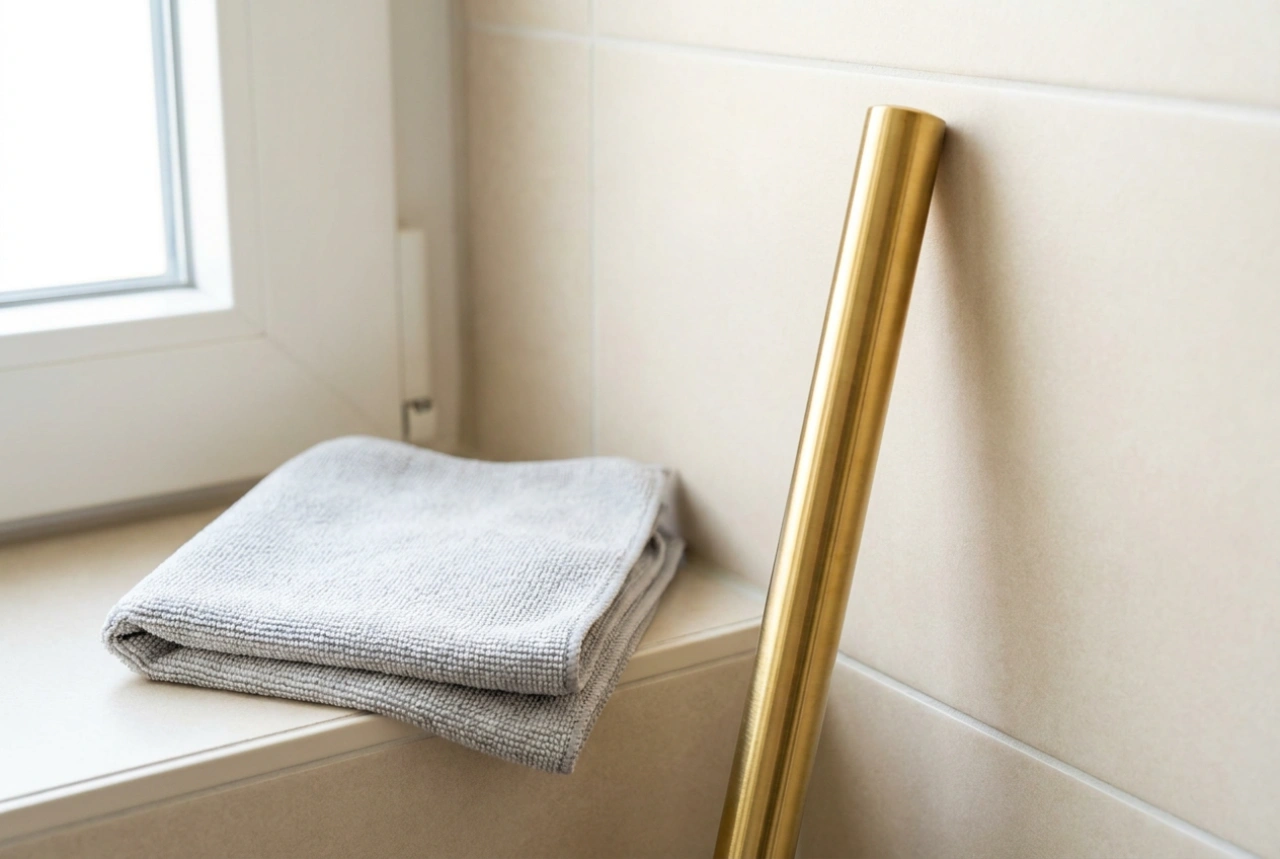 Come pulire lo scopino del WC dorato senza farlo opacizzare