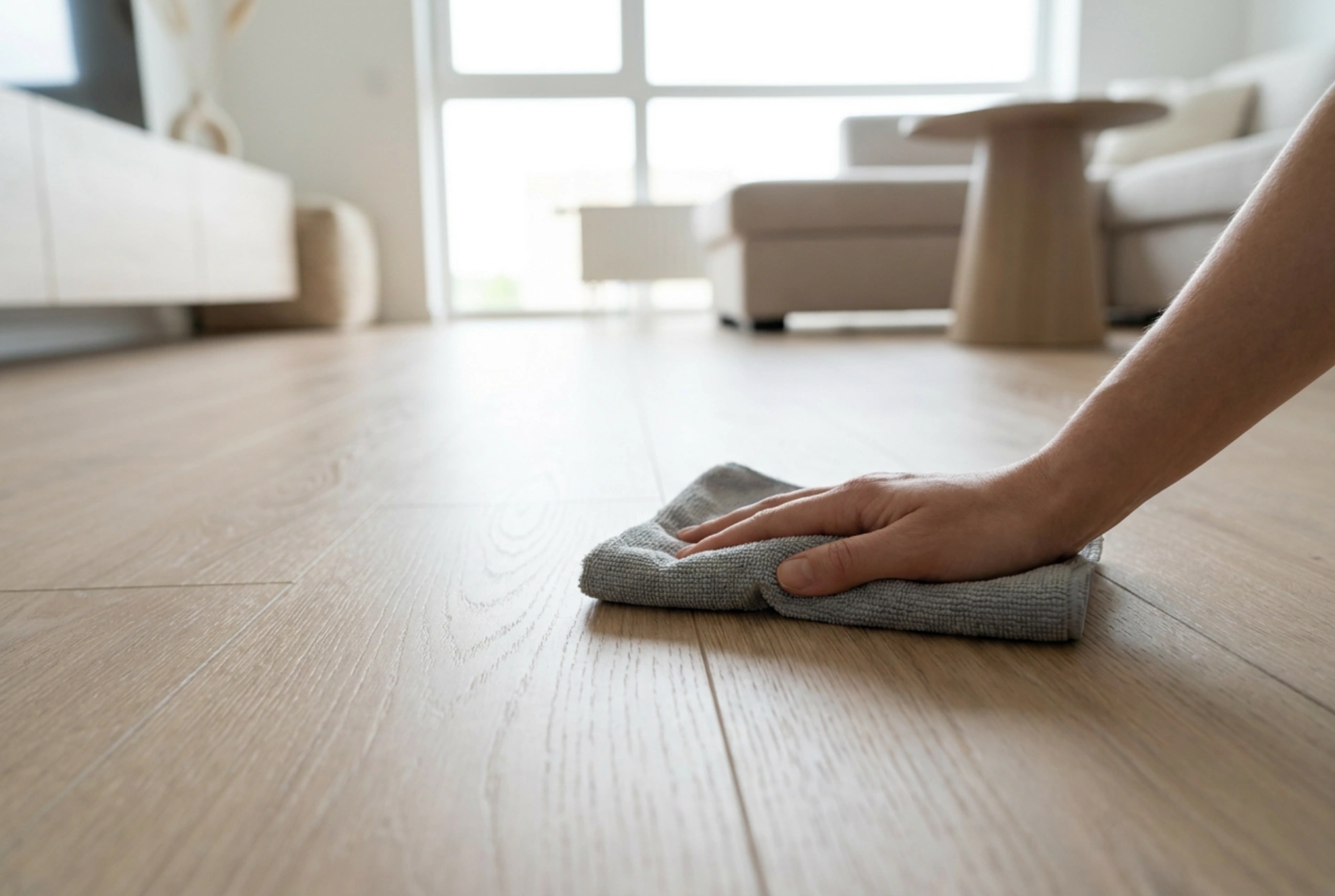 Come pulire il laminato dopo la ristrutturazione senza rigonfiamenti e aloni