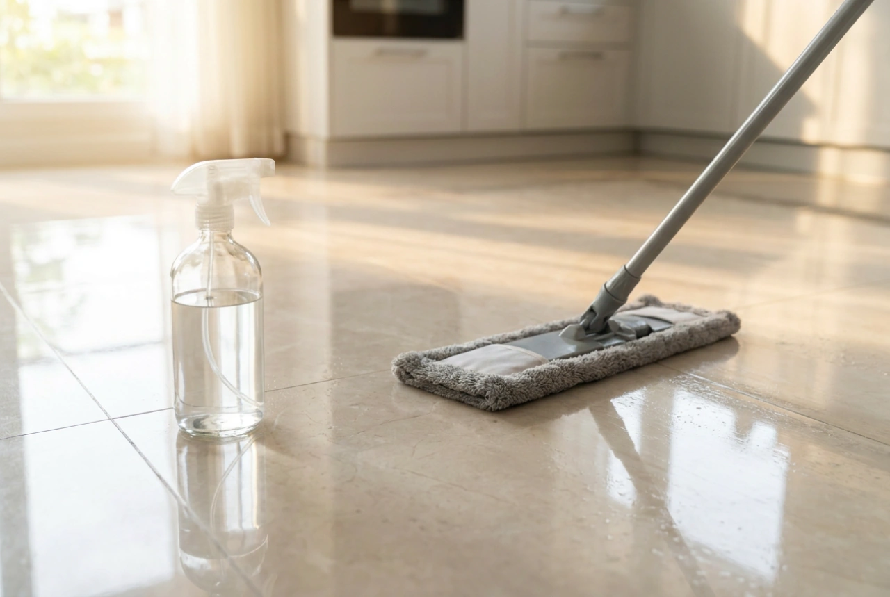 Come pulire il gres porcellanato senza lasciare aloni ed eliminare i residui
