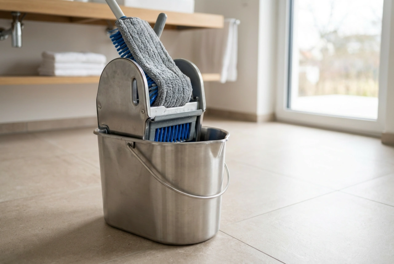 Il metodo professionale per utilizzare il mop industriale con strizzatore