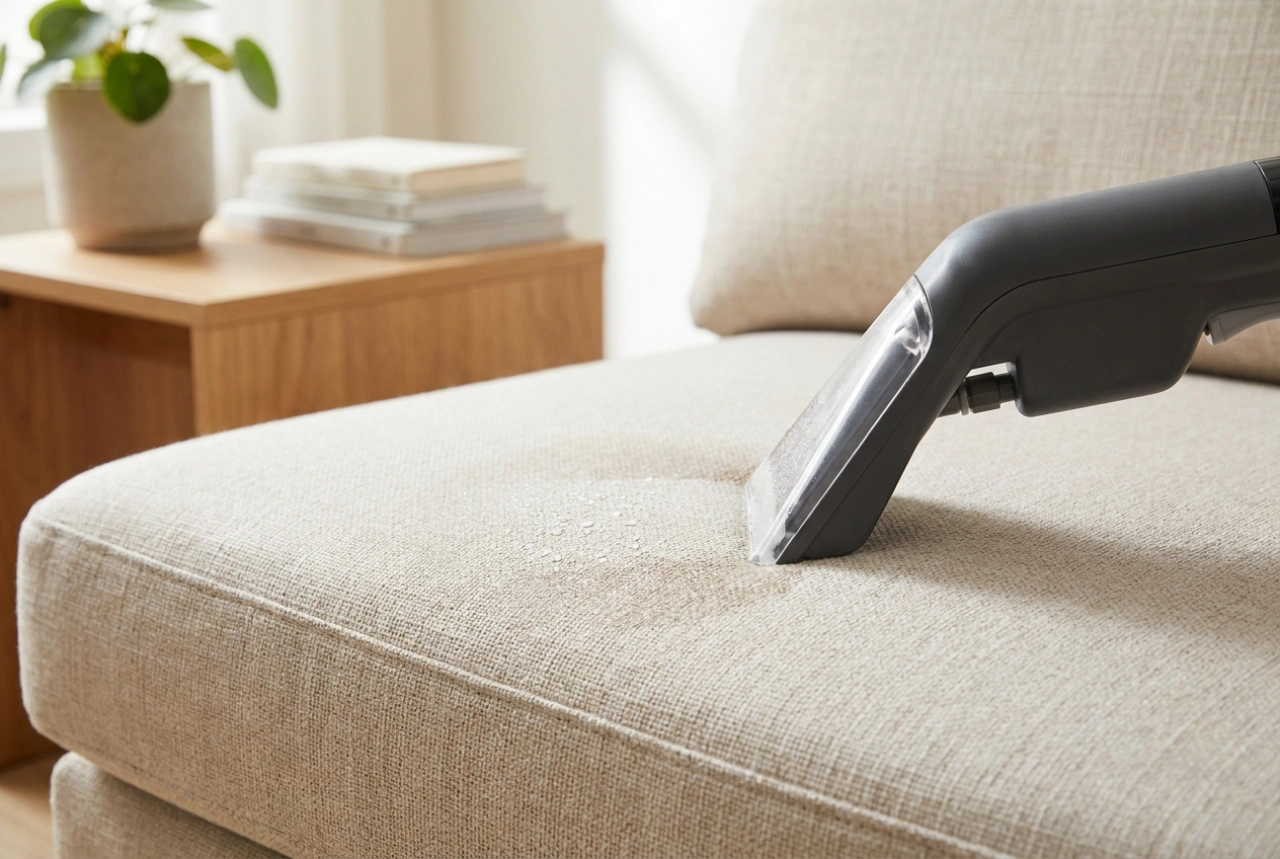 Come usare l'aspirapolvere lavatutto domestico senza bagnare eccessivamente i tessuti