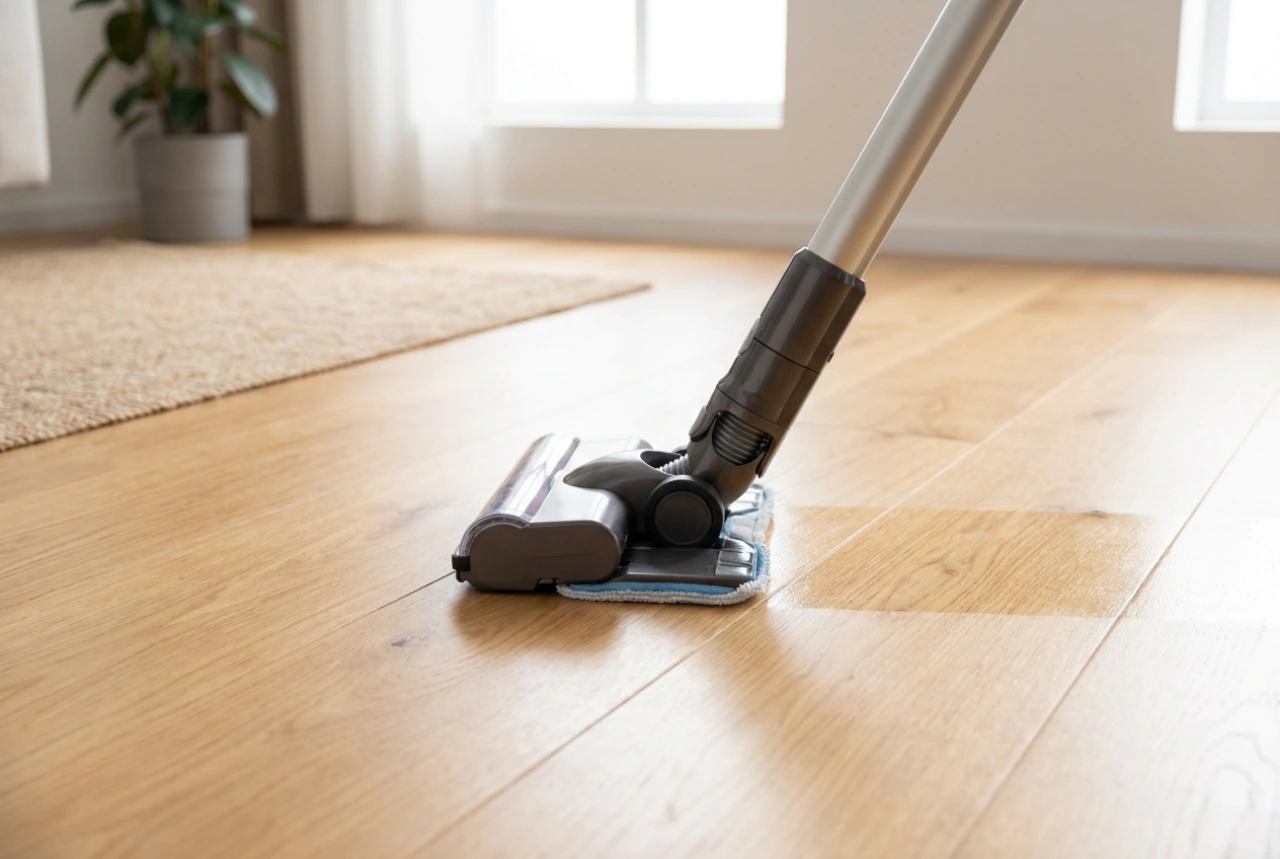 Come usare la scopa elettrica lavapavimenti sui pavimenti duri