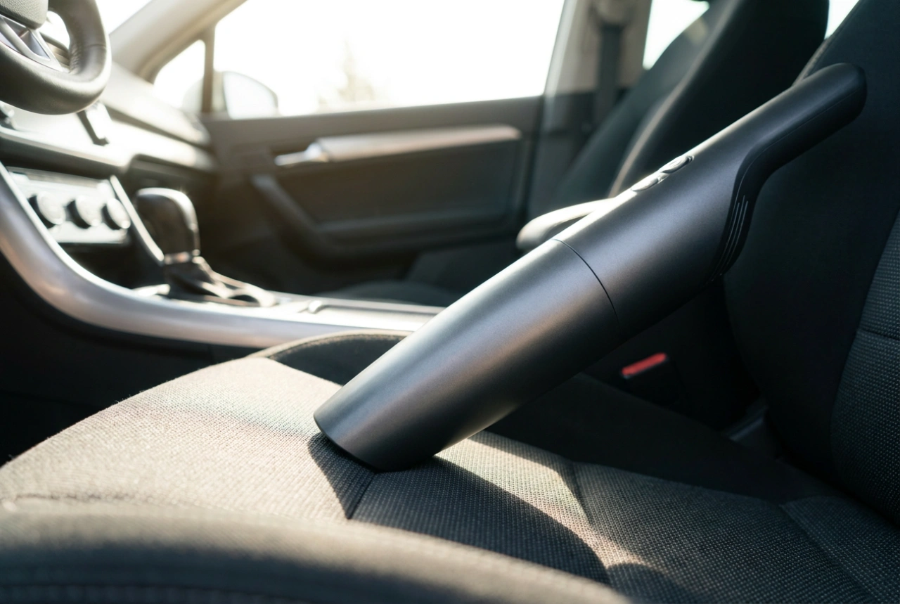 Come aspirare l'auto con un aspirapolvere senza fili passo dopo passo