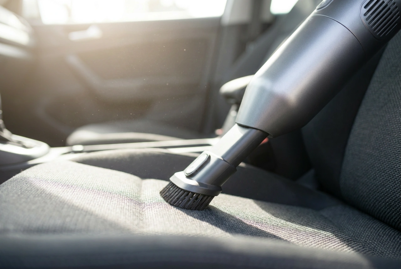 Come pulire a fondo l'auto con un aspirapolvere portatile