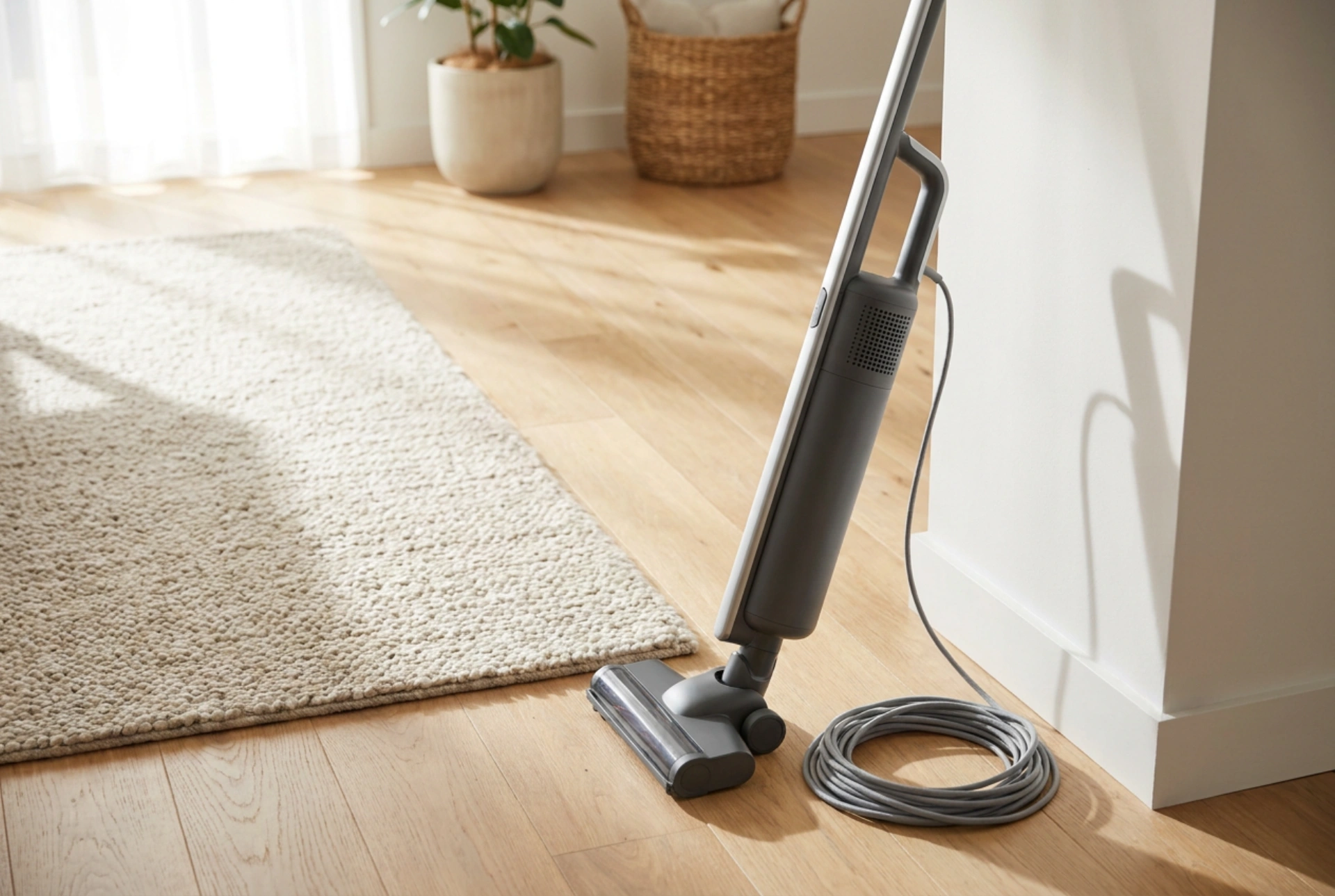 Come pulire con efficacia ed ergonomia usando l'aspirapolvere verticale con filo