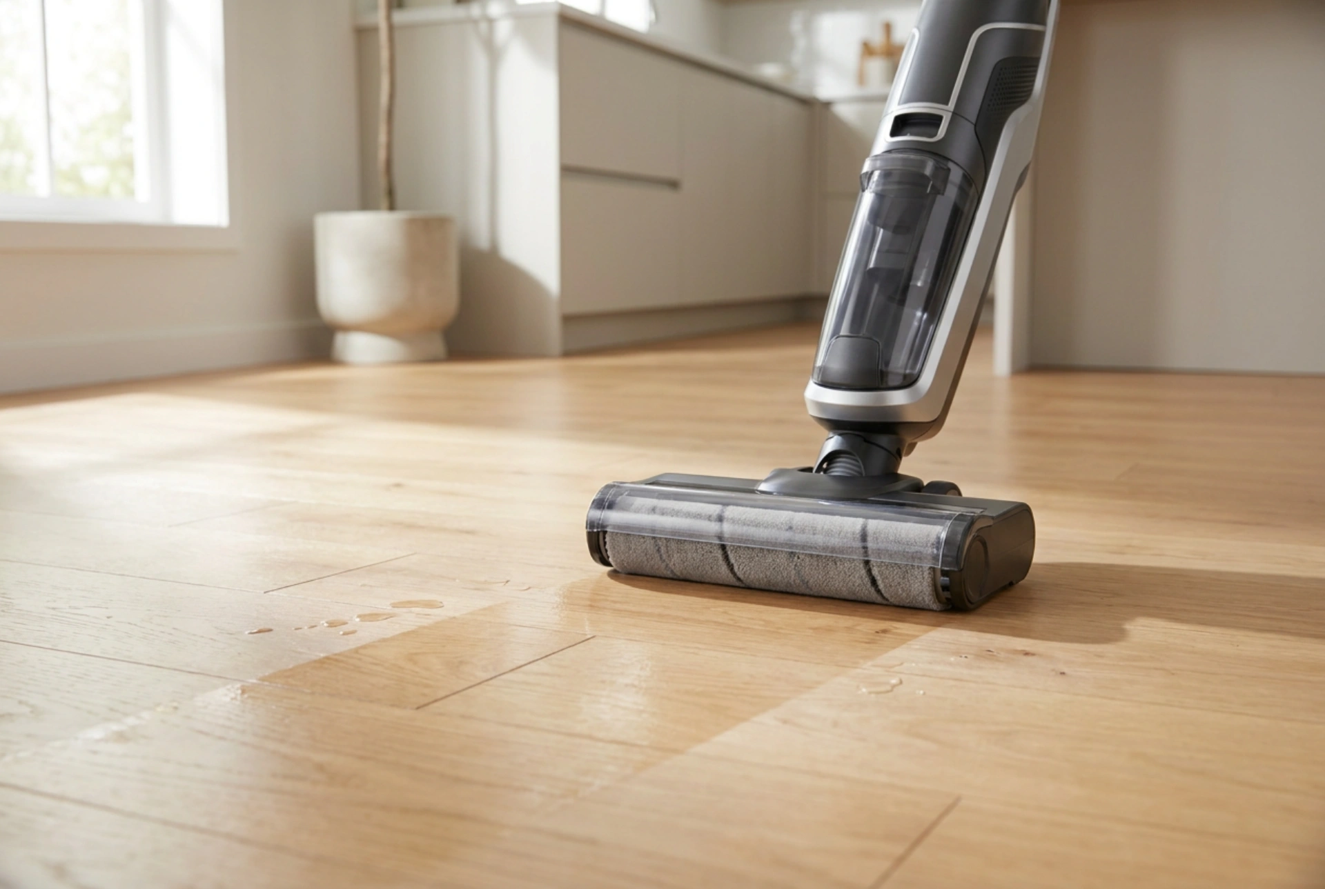Come lavare i pavimenti con un aspirapolvere senza fili con funzione lavapavimenti