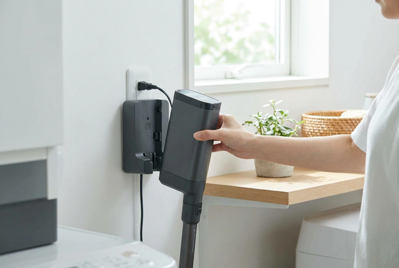 Come caricare in sicurezza l'aspirapolvere senza fili per preservare la batteria