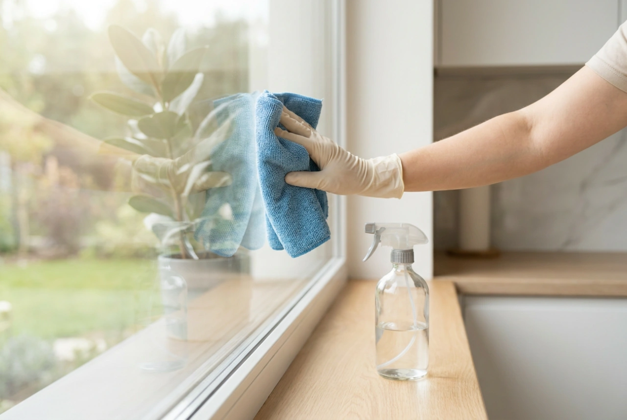 Detergente professionale per vetri senza aloni e il suo corretto utilizzo