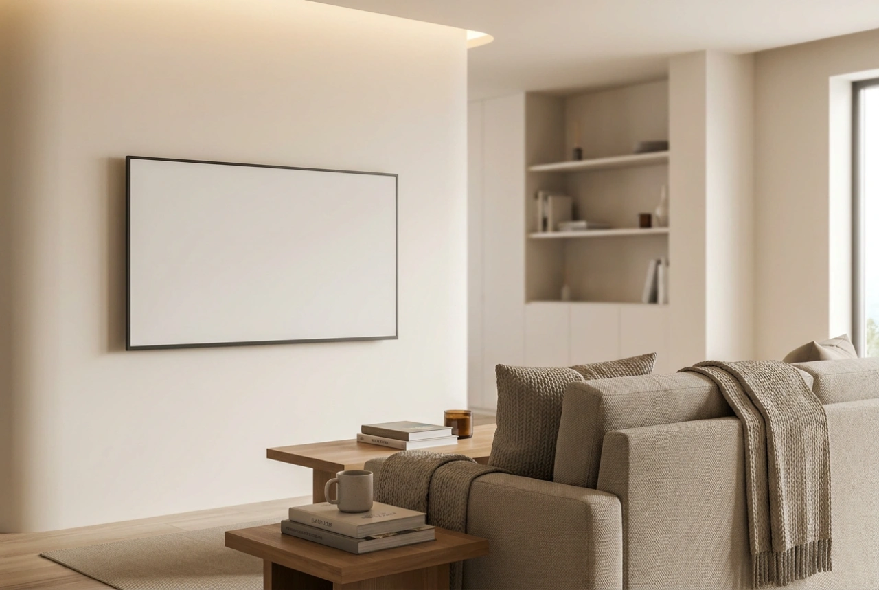 Schermo da proiezione a soffitto e distanza corretta dal divano