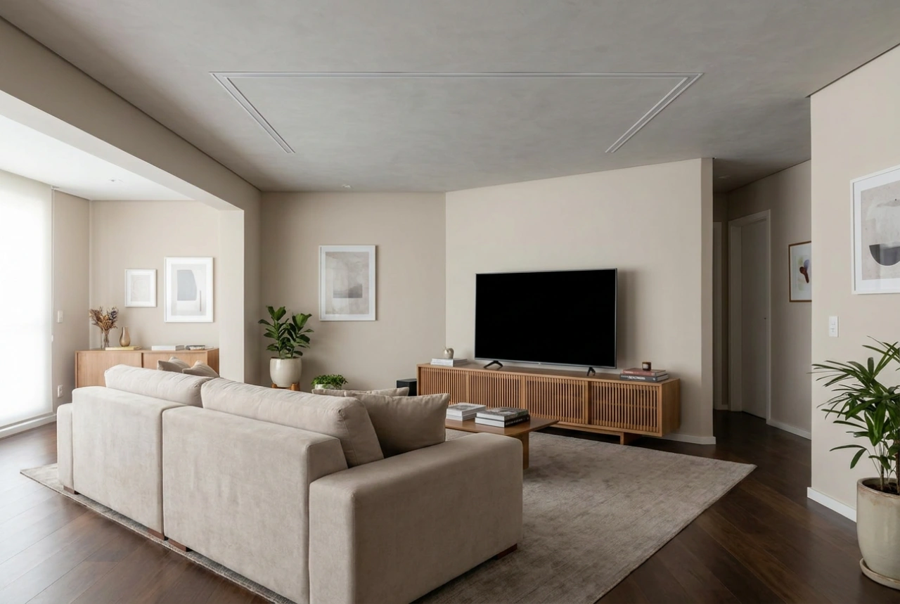 Schermo di proiezione elettrico a soffitto e comfort d'uso