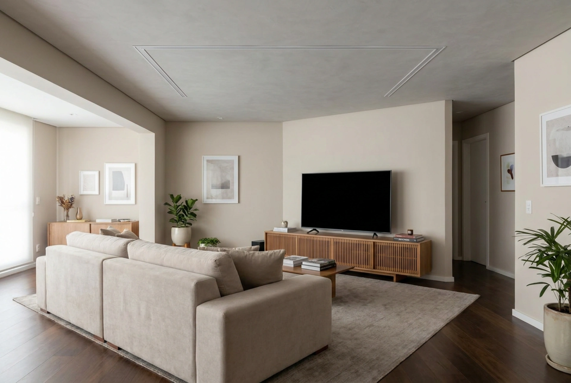 Schermo di proiezione elettrico a soffitto e comfort d'uso