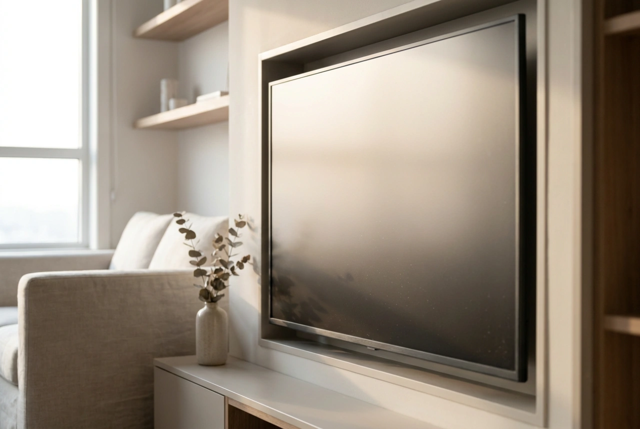 Quando lo schermo opaco della TV aiuta a ridurre i riflessi