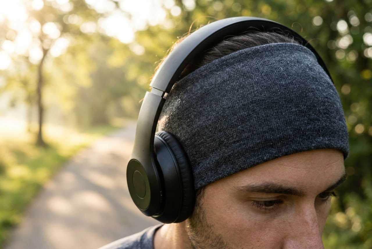 Come indossare le cuffie sovraurali per correre senza che scivolino