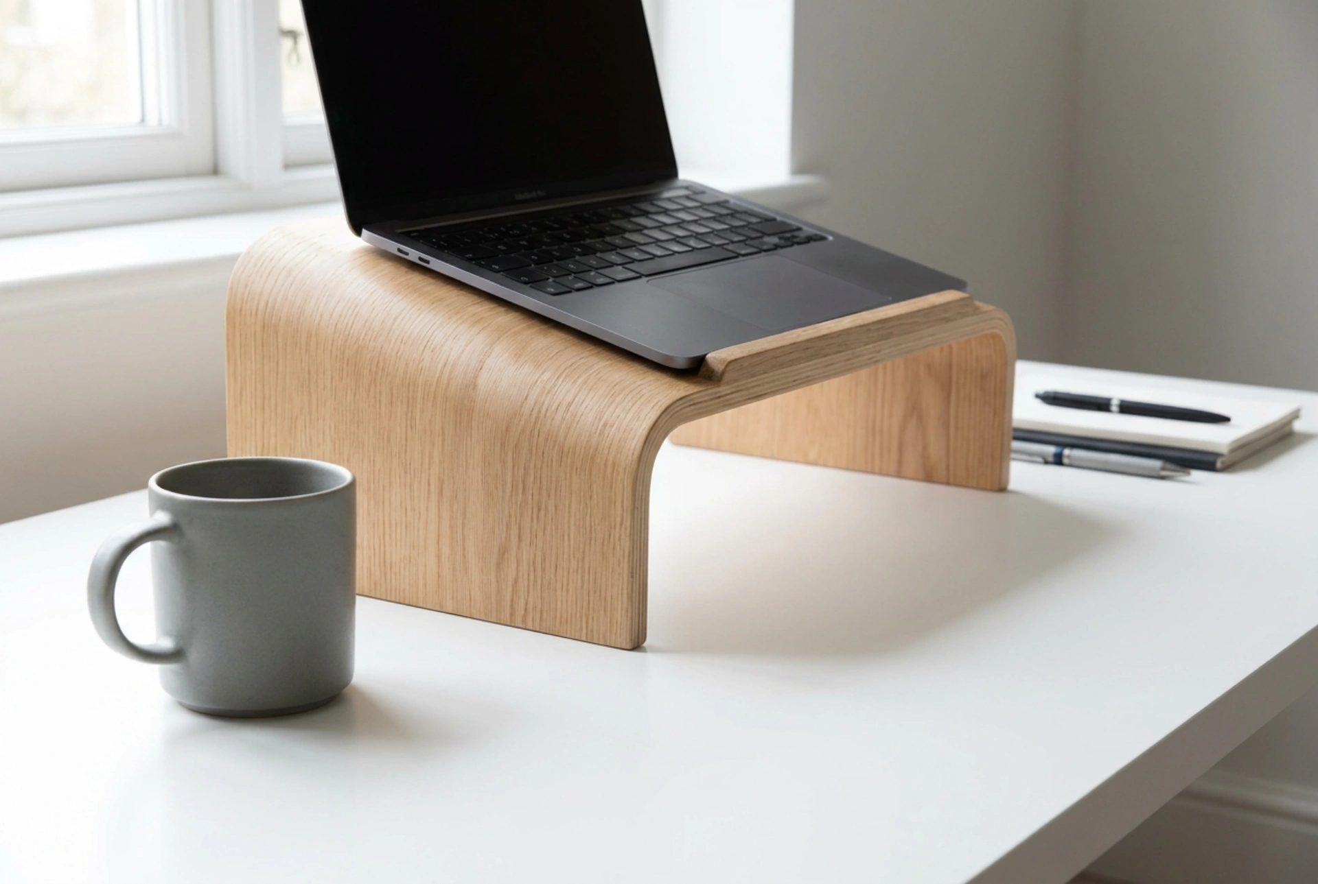 Supporto per laptop in legno: l'impatto su stabilità e raffreddamento del computer