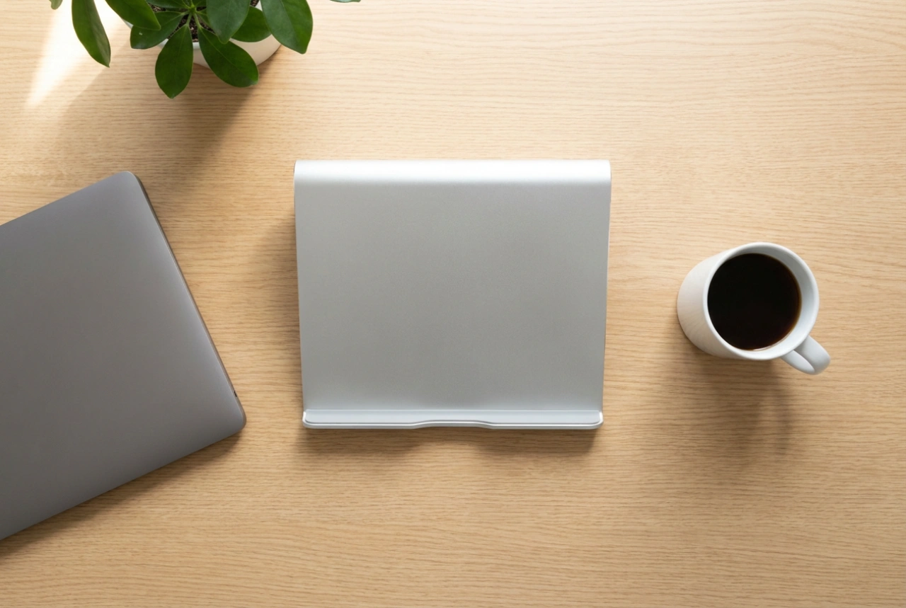 Come posizionare la base di raffreddamento per laptop sulla scrivania