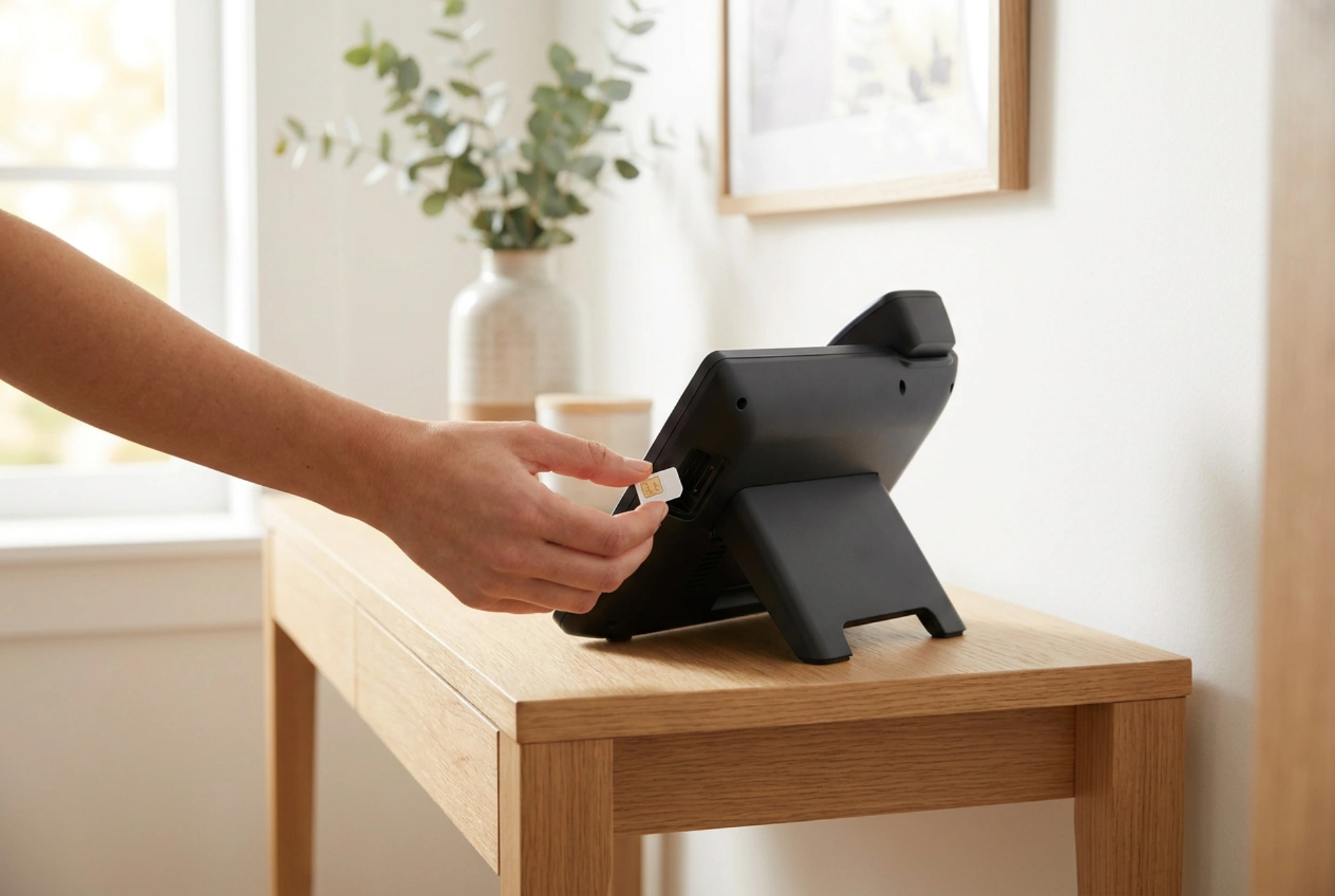 Come configurare un telefono fisso con carta SIM per anziani