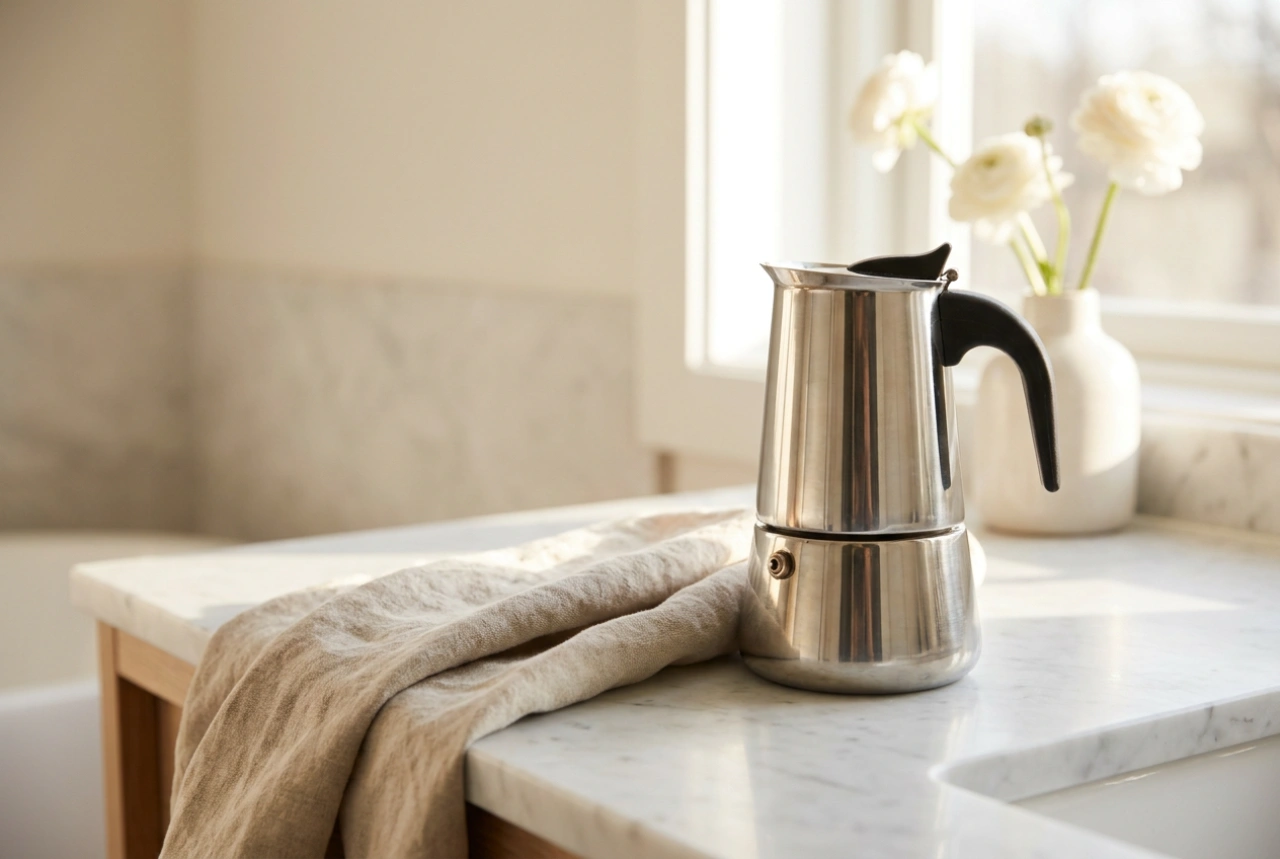 Come pulire la caffettiera moka per evitare il gusto metallico nel caffè