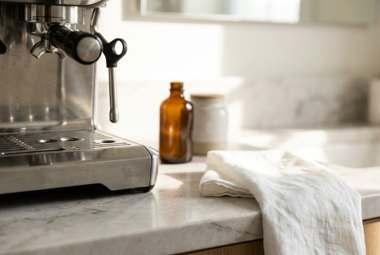 Lista di pulizia quotidiana della macchina da caffè professionale