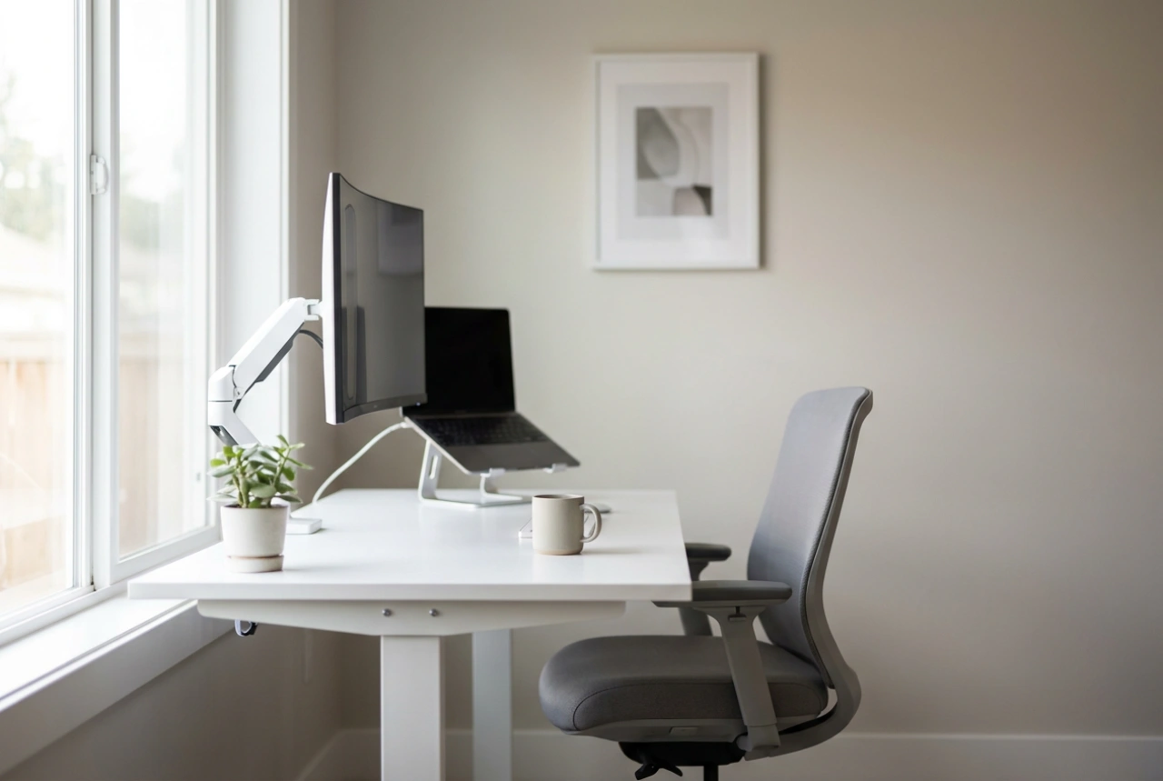 Come montare il monitor alla parete per ottimizzare l'ergonomia della scrivania