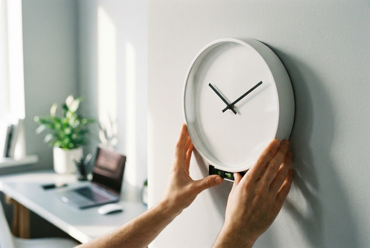 Come appendere l'orologio da parete in ufficio per la massima leggibilità
