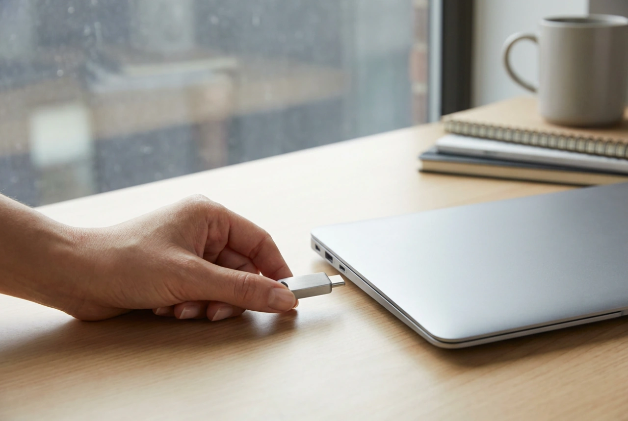 Come utilizzare una mini chiavetta USB-C per trasferire i file