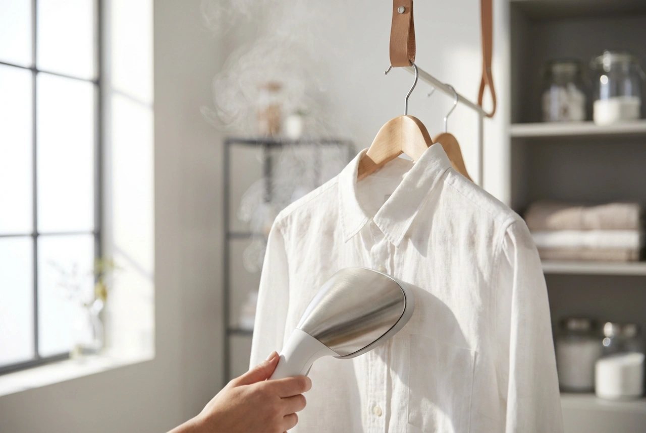 Come stirare i vestiti con la stiratrice verticale a vapore