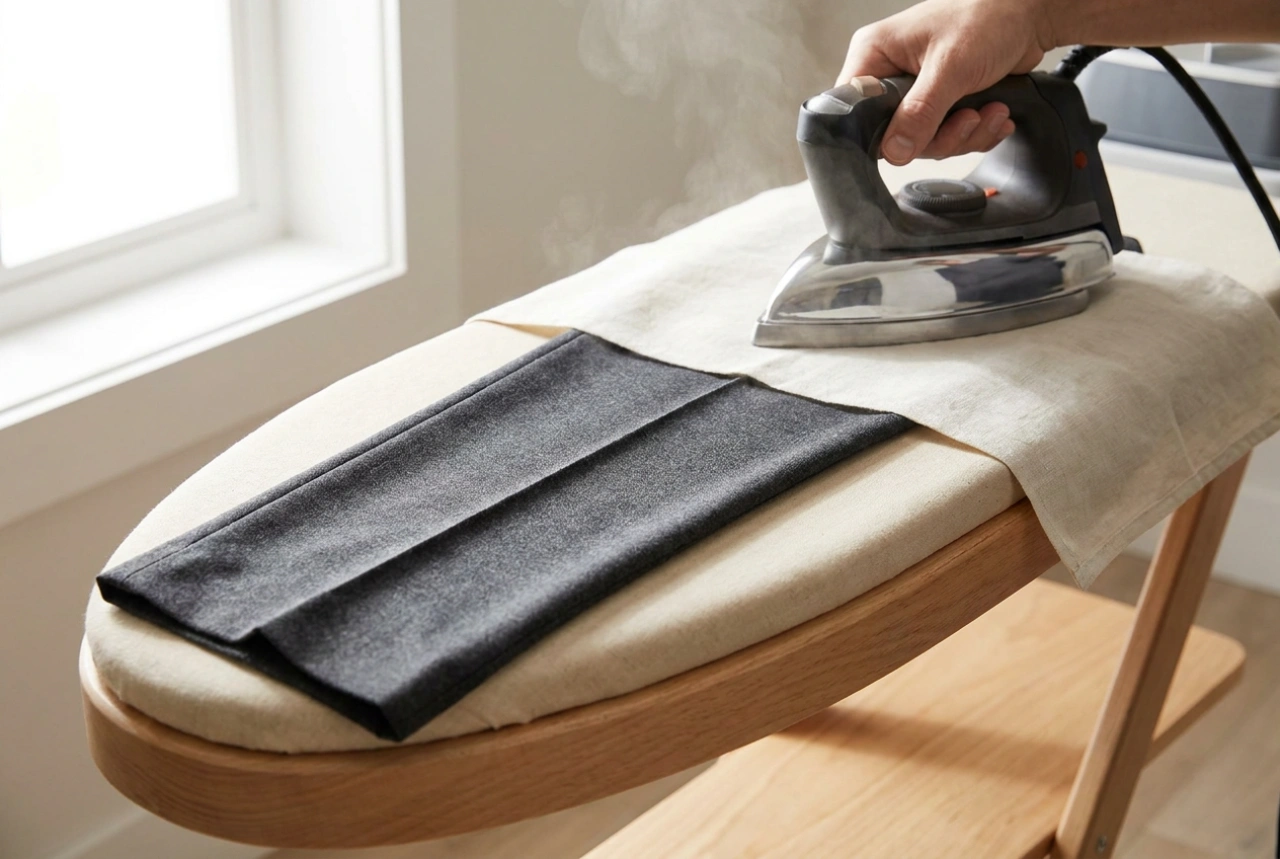 Come stirare i pantaloni dell'abito mantenendo la piega e l'effetto opaco