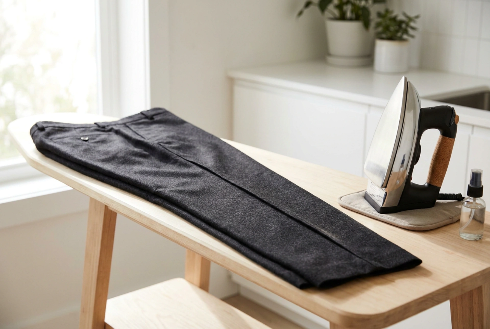 Come stirare i pantaloni con la piega impeccabile senza creare doppie linee