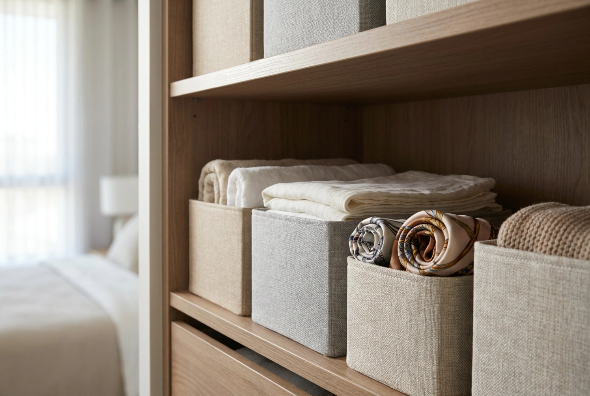 Come i contenitori in tessuto aiutano a conservare tessili e accessori
