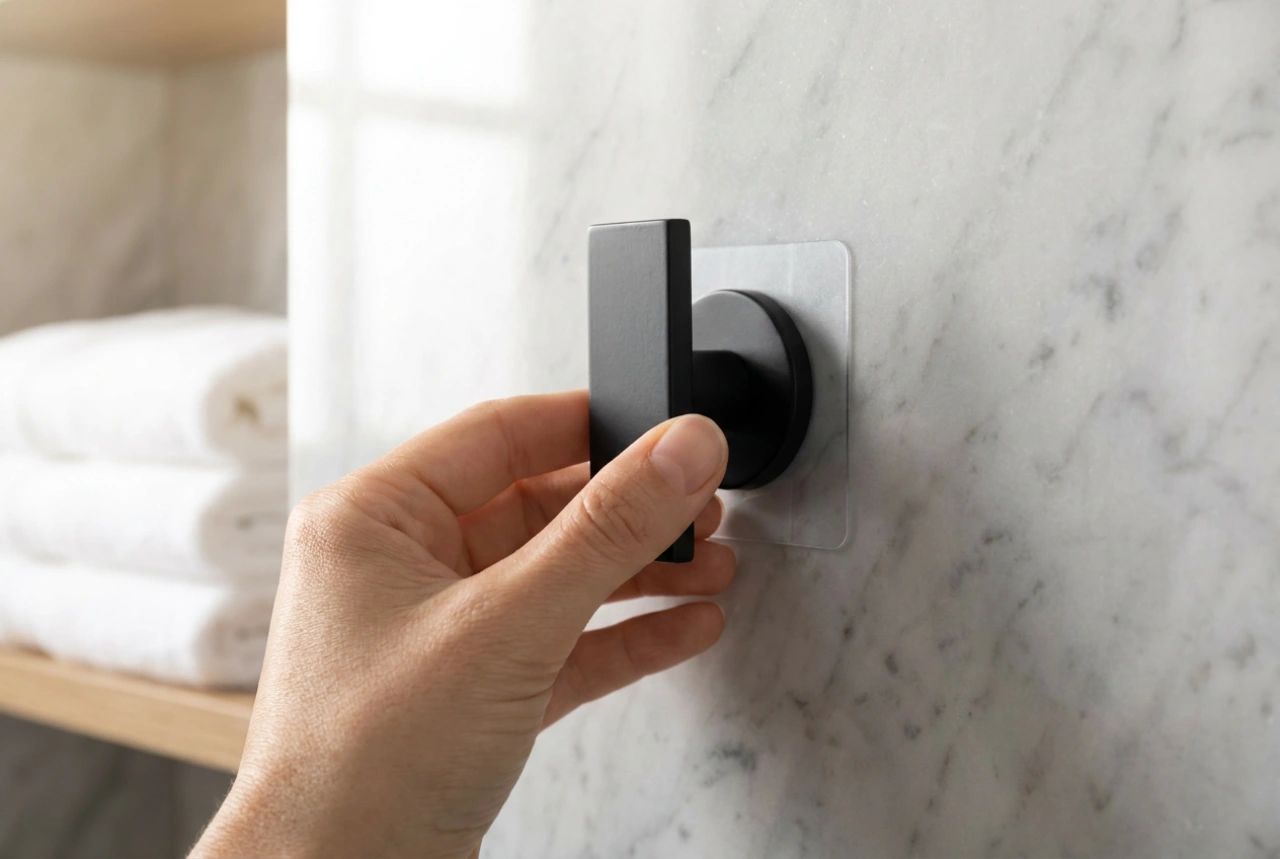 Come fissare i ganci in bagno senza forare e farli durare a lungo