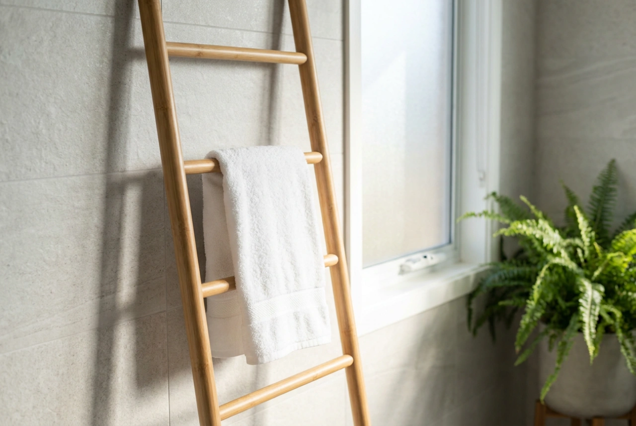 La scala portasciugamani per il bagno come soluzione per un'asciugatura rapida