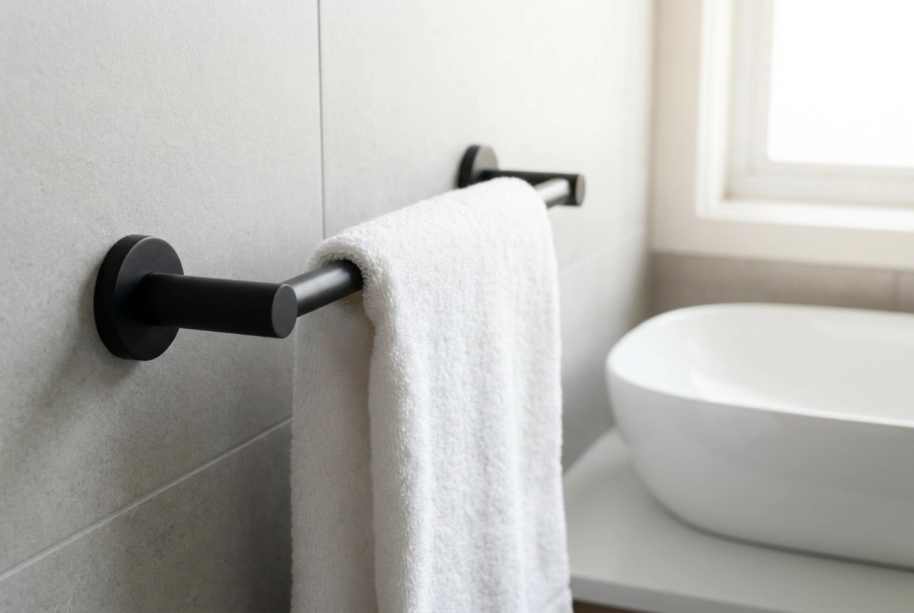 La corretta distanza del portasciugamani dal lavabo per la massima igiene