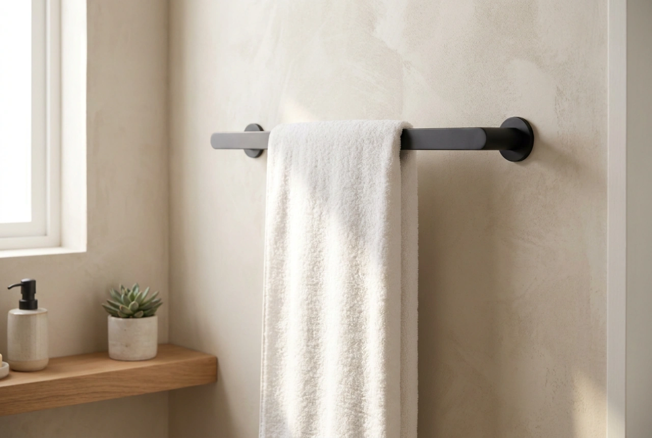 Come posizionare il portasciugamani in un bagno piccolo