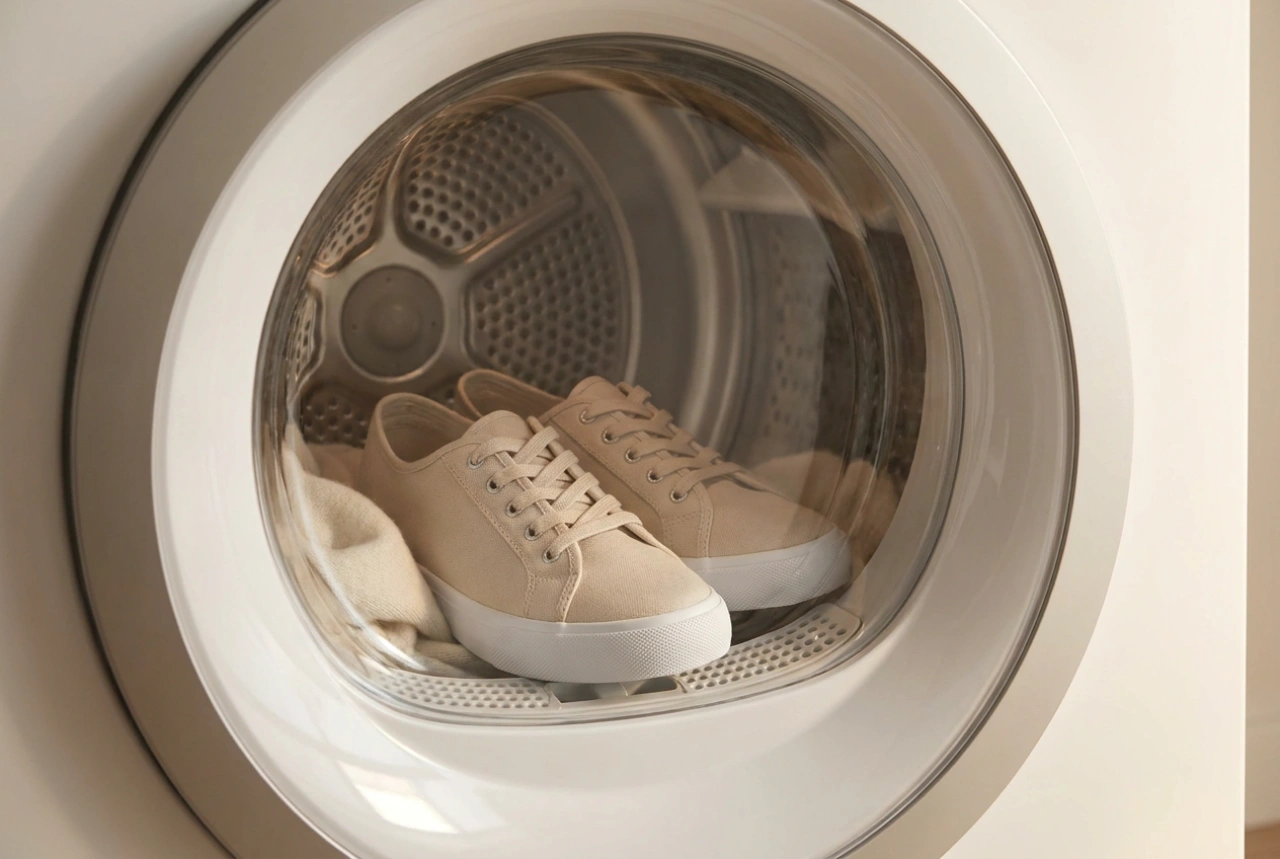 Tecnica collaudata per asciugare le scarpe in asciugatrice